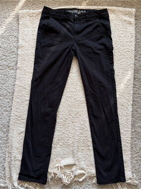 American Eagle Black Khaki Pants